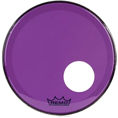 Abbildung von Remo Schlagzeugfell Colortone Powerstroke 3 clear ported 18&quot; P3 1318 CT PUOH purple
