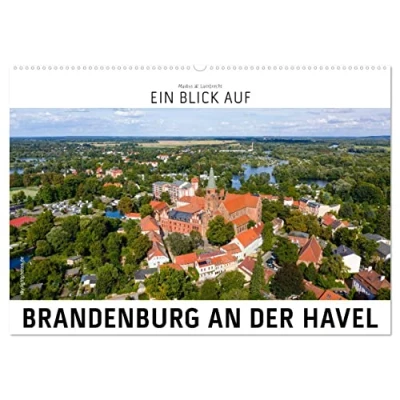 Abbildung von Ein Blick auf Brandenburg an der Havel (Wandkalender 2025 DIN A2 quer), CALVENDO Monatskalender