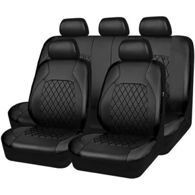 Abbildung von Auto Leder sitzbezüge für Mercedes Benz/AMG E Class Klasse Classe Sedan W214 W213 W212 W211 W210 W124 Sedan, Airbag kompatibel Allwetter Komfortables Autozubehör,A