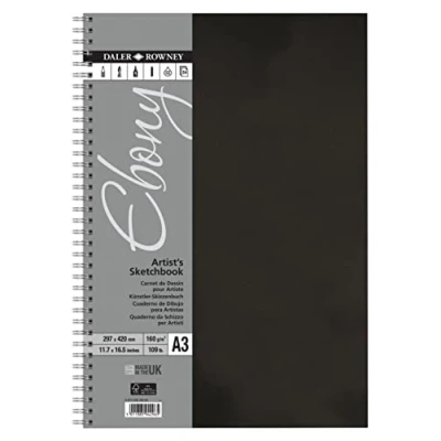 Abbildung von Daler Rowney Skizzenbuch, A3, Hochformat, spiralgeheftet, 150 g/m², Weiß