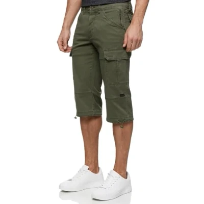 Abbildung von Indicode Jeans Instevie Shorts, Herren, Größe: Medium, Army