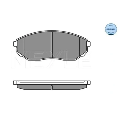 Abbildung von MEYLE 025 240 9217/W Bremsbelagsatz ORIGINAL Quality Vorderachse mit akustischer Verschleißwarnung Anti Quietsch Blech KIA: SORENTO 1, 2
