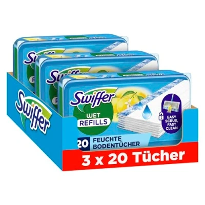 Abbildung von Swiffer Bodenwischer Wet Bodentücher mit Citrusfrische, für eine schnelle und einfache Reinigung