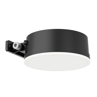 Abbildung von Philips Outdoor Solar Vynce Wandleuchte 1,5W, Tageslichtsensor, rund, 2700 Kelvin, IP44 wetterfest, schwarz