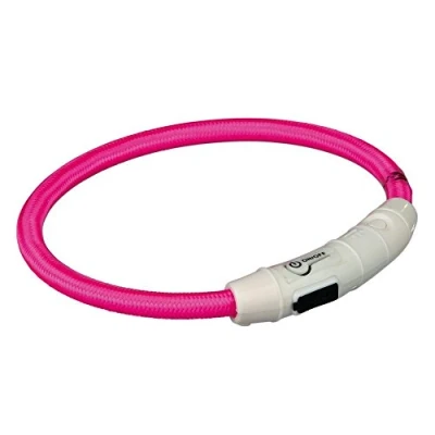 Abbildung von TRIXIE Flash Leuchtring USB XS S (35 cm/ø 7 mm) pink