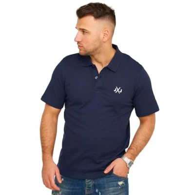Abbildung von Jack &amp; Jones RISE Infinity Poloshirt, Herren, Größe: Large, Navy blazer