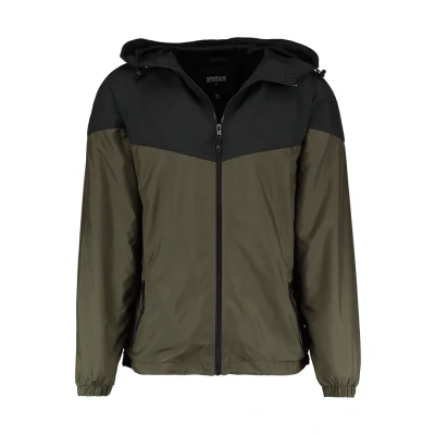 Abbildung von Urban Classics TONE TECH Windbreaker, Herren, Größe: XXL, Black/dark olive