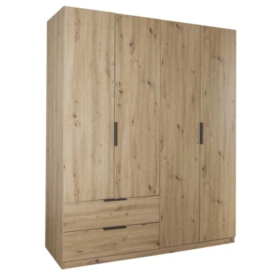 Abbildung von Composad Garderobenschrank &quot;Espresso,Kleiderschrank, Raumsparschrank, Multifunktionsschrank&quot;, (1 St.), mit 4 Türen und 2 Schubladen