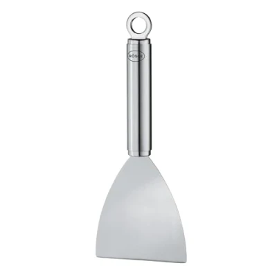 Abbildung von RÖSLE Universalschaber Barbecue Grillspachtel, 25063 BBQ Spatel zum Fleischwenden, Reinigen von Grillplatten, Edelstahl