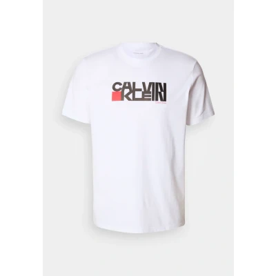 Abbildung von Calvin Klein Jeans Redbox Graphic TEE Tshirt print, Herren, Größe: XS, Brilliant white