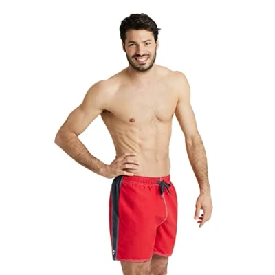 Abbildung von Arena Men&#039;s Fundamentals Bicolor Boxer Beach Shorts, RED Asphalt, XXL