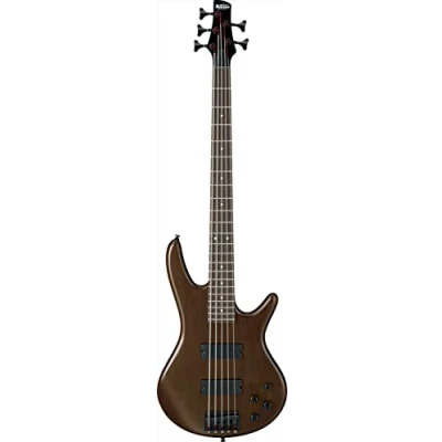 Abbildung von Ibanez GSR205B WNF GIO Series 5 String Black Hardware Electric Bass Guitar w/ Boost Walnut Flat