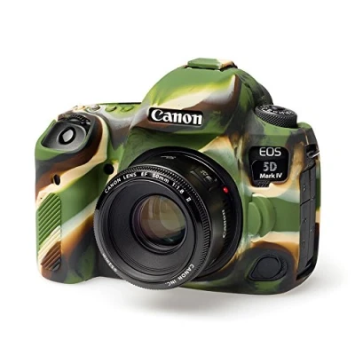 Abbildung von easyCover Silikon Kameratasche Schutz für Ihre Kamera Canon 5D Mark 4 Camouflage