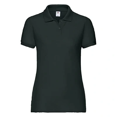 Abbildung von Fruit Of The Loom Womens Lady Fit 65/35 Kurzarm Poloshirt (Schwarz)