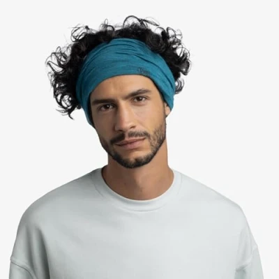 Abbildung von BUFF Merino Lightweight Multifunktionstuch Solid Teal Blue Unisex Erwachsene