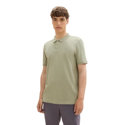 Abbildung von TOM TAILOR Denim Poloshirt, mit Logo Print