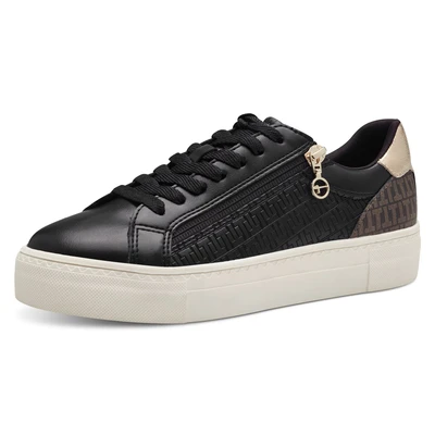 Abbildung von Tamaris Sneaker low, Damen, Größe: 40, Black gold Schuhe