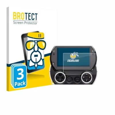 Abbildung von BROTECT Schutzglas für Sony PSP Go (3 Stück) Schutzfolie Panzer Folie Glas [Extrem Kratzfest 9H, Anti Fingerprint, Ultra Transparent]