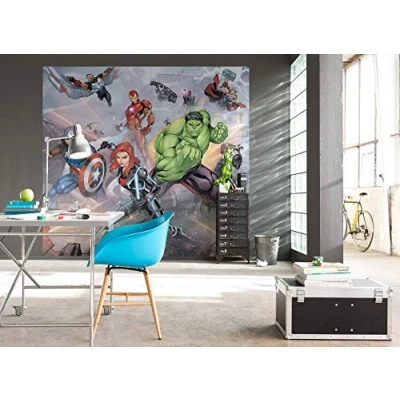 Abbildung von Komar Vliestapete &quot;Avengers Street Revenge&quot;, 300x280 cm (Breite x Höhe)