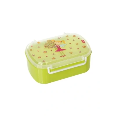 Abbildung von SIGIKID 24782 Brotzeitbox Florentine Lunchbox BPA frei Mädchen empfohlen ab 2 Jahren grün/rosa