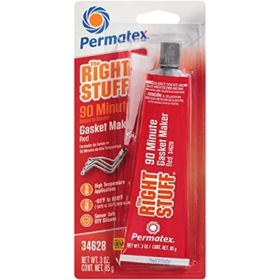 Abbildung von Permatex Right Stuff 90 Minuten Dichtungsmasse für hohe Temperaturen, Rot, 85 ml