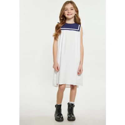 Abbildung von Dreimaster Freizeitkleid für Kinder, Größe: 134, Wollweiss