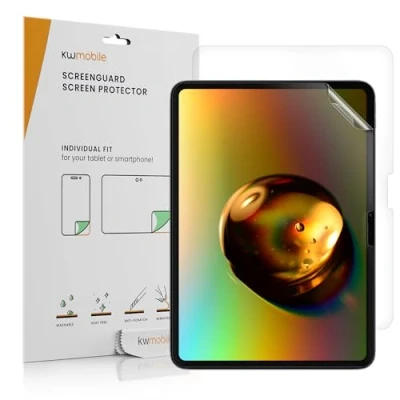 Abbildung von kwmobile 2X Tablet Schutzfolie kompatibel mit Apple iPad Pro 11&quot; (2024) Folie Full Screen Protector Displayfolie entspiegelt
