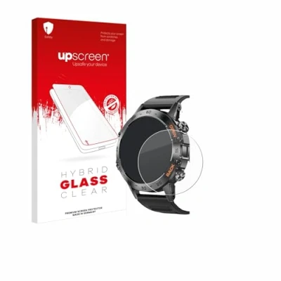 Abbildung von upscreen Schutzglas für Lemfo Smartwatch 1.39&quot; Schutzfolie, Glas Folie [Klar, 9H Panzerschutz, Anti Fingerprint]