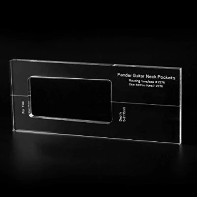 Abbildung von Musiclily Pro CNC Accurate Acryl Gitarrenhals Routing Vorlagen für Standard Tele