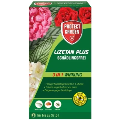 Abbildung von PROTECT GARDEN Lizetan Plus Schädlingsfrei, Blattlausfrei Konzentrat, mit langanhaltendem Schutz gegen Schädlinge an Zierpflanzen, 100 ml