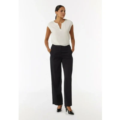 Abbildung von comma Kanten Tshirt basic, Damen, Größe: 34, Weiß