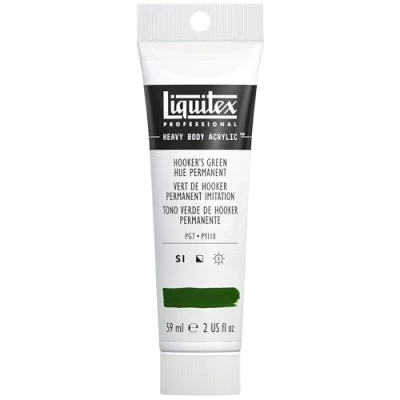 Abbildung von Liquitex 1045224 Professional Heavy Body Acrylfarbe in Künstlerqualität mit ausgezeichneter Lichtechtheit buttriger Konsistenz, 59ml Tube Hookers Grün permanent Imit.