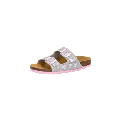Abbildung von LICO Pantolette flach für Kinder, Größe: 33, Grau rosa Schuhe