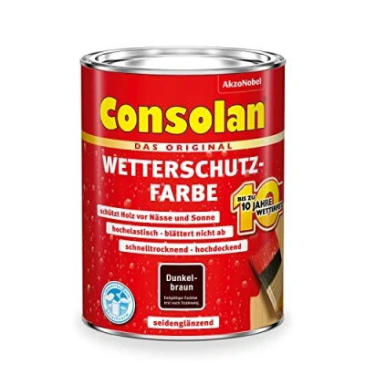 Abbildung von Consolan Wetterschutz Farbe, dunkelbraun, 0,75ml