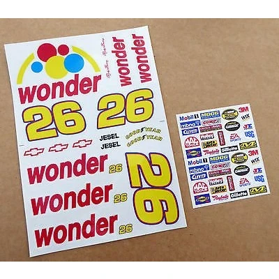 Abbildung von RC 10. MAßSTAB Nascar &#039;TALLADEGA NÄCHTE RICKY BOBBY&#039; WONDER car Aufkleber Sticker