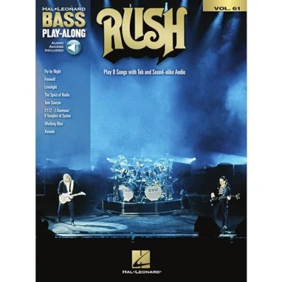 Abbildung von Rush. Hal Leonard Bass Play Along Volume 61. Book/Audio Online