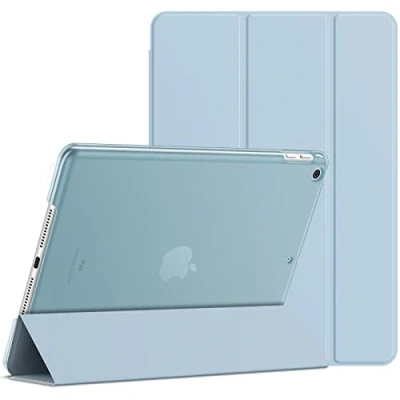 Abbildung von JETech Hülle für iPad 9,7 Zoll (Modell 2018/2017, 6./5. Generation), Intelligent Schutzhülle mit Auto Schlafen/Wachen (Hellblau)