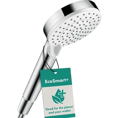 Abbildung von hansgrohe Handbrause &quot;Crometta&quot;, 10cm, Green 6 l/min Weiß/chrom