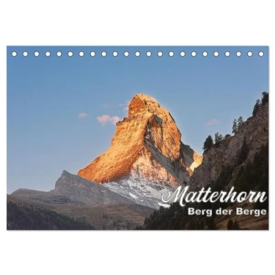 Abbildung von Matterhorn Berg der Berge (Tischkalender 2025 DIN A5 quer), CALVENDO Monatskalender