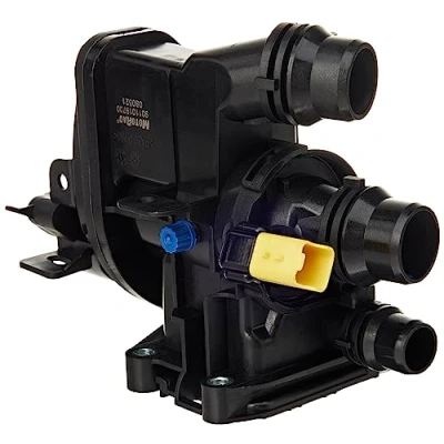Abbildung von GATES TH64597G1 Kühlwasserthermostat 97 mit Dichtungen Gehäuse CITROËN: C3 Picasso, II, Berlingo PEUGEOT: Partner II Tepee, 308 SW 2