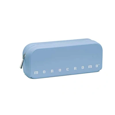 Abbildung von Pigna Monochrom Federmäppchen, Größe Beutel aus Silikon, Hellblau Pastel