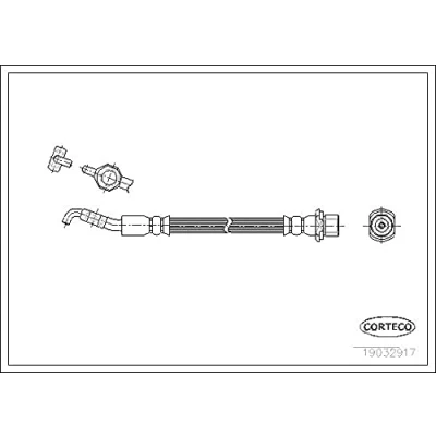 Abbildung von CORTECO 19032917 Bremsschläuche Vorderachse 350