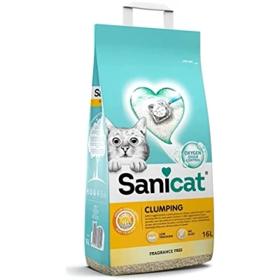 Abbildung von Sanicat Klumpend Duftfrei Katzenstreu 16 l...