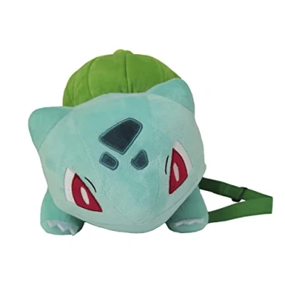 Abbildung von CYP BRAND Pokemon MC 113 PK 35cm Bulbasaur Plüsch Rucksack, Schwarz