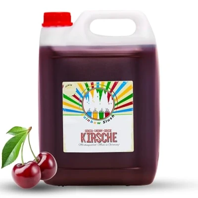 Abbildung von Rainbow Slush Sirup AZO FREI Geschmack Kirsche Konzentrat für Slushy Maker Eis Slushmaschinen Eismaschinen Getränke 1:5