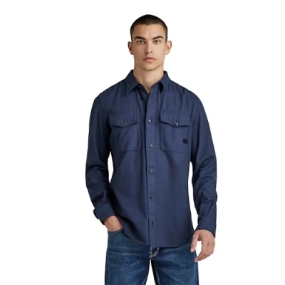 Abbildung von G Star Marine SLIM Shirt Hemd, Herren, Größe: Medium, Sartho blue