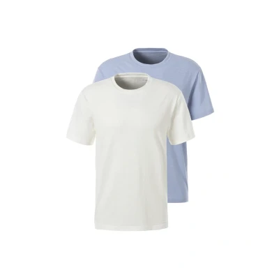 Abbildung von John Devin T Shirt &quot;mit Slub Garn Struktur&quot;, (Packung, 2 tlg., 2er Pack), aus leichter, strukturierter Baumwollqualität im Sparpack
