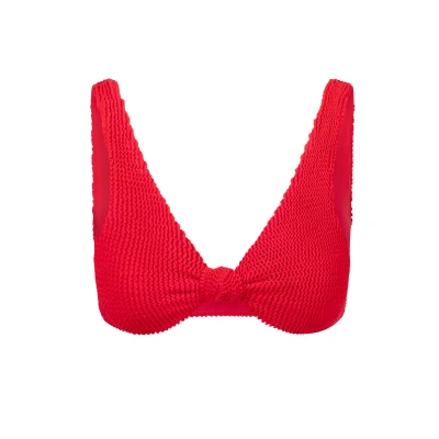 Abbildung von Moda Minx Scrunch KNOT Bikinitop, Damen, Größe: XS, Red