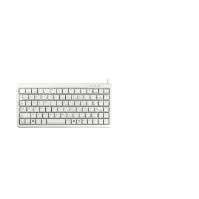 Abbildung von CHERRY G84 4100, Ultra Flache Kompakttastatur, USB Anschluss, Französisches Layout (AZERTY), Windows Taste, Platzsparend &amp; Leicht, 20 Mio. Anschläge, Weiß