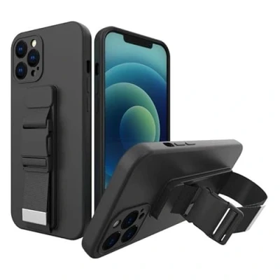 Abbildung von Rope Case Gel mit Lanyard Kettentasche Xiaomi Redmi Note 10 / 10S schwarz